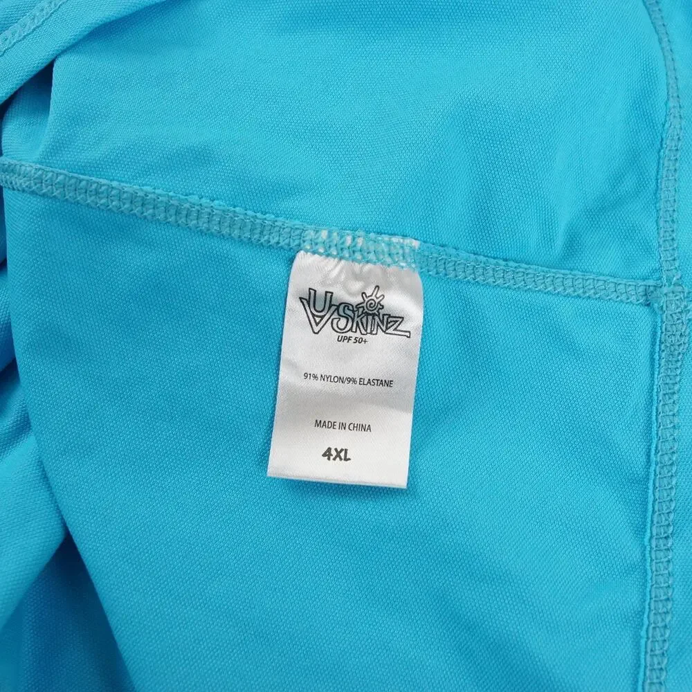 UV Skinz Hooded Blue Beach Cover Up Womens Sz 4XL